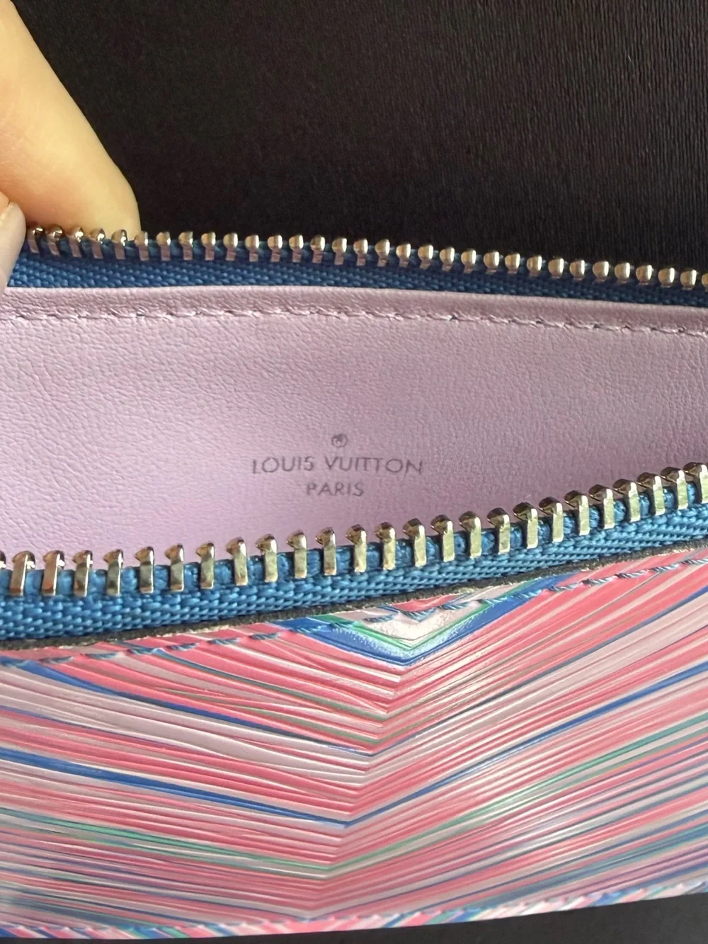 Authentic Louis Vuitton Pouch - Pink & Blue